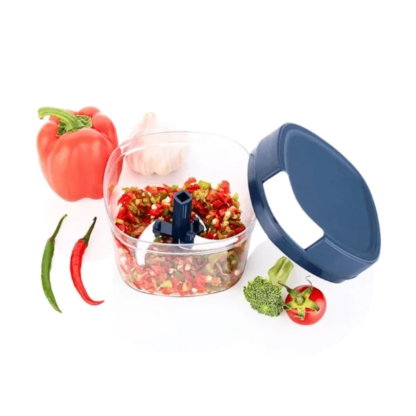 2-in-1 Manual Food Chopper – 650ML