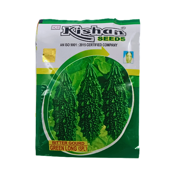 53.png Kishan Green Long SPL Bitter Gourd Vegetable Seeds - Image 1