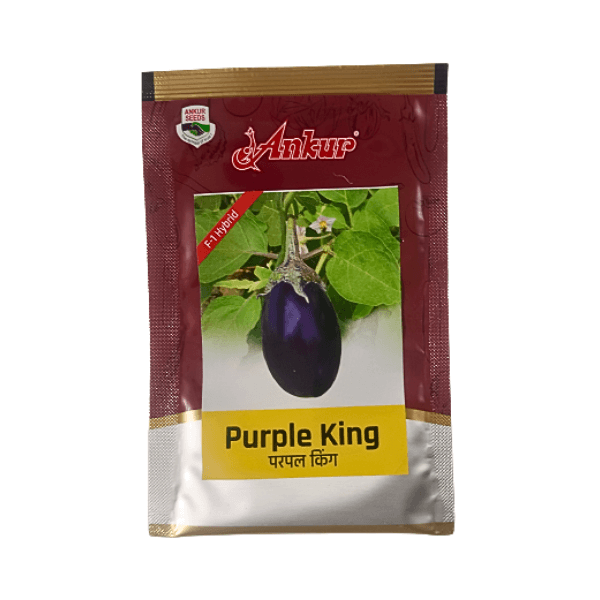 84.png Ankur Purple King F1 Hybrid Brinjal Vegetable Seeds - Image 1